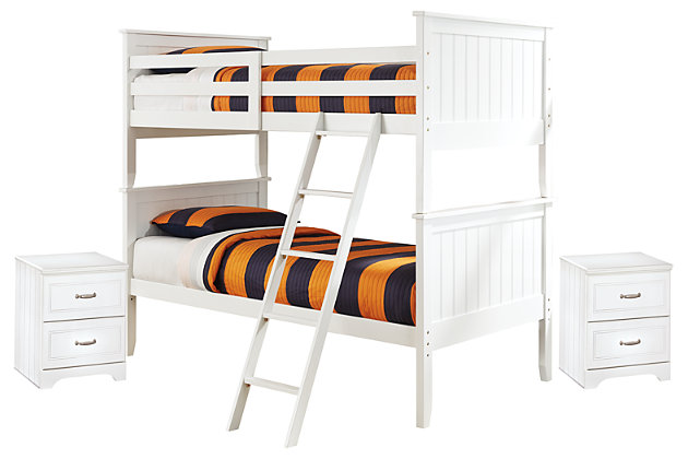 Lulu Twin Over Bunk Bed With 2, Lulu Twin Loft Bed