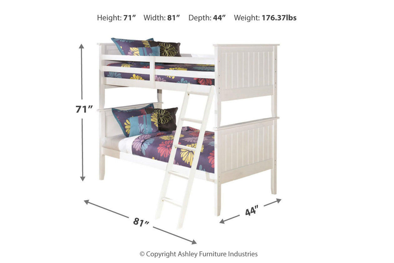 Lulu 3 Piece Twin Over Twin Bunk Bed Ashley Furniture Homestore