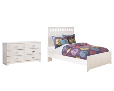 Lulu Full Panel Bed With Dresser, Lulu Twin Panel Bedroom