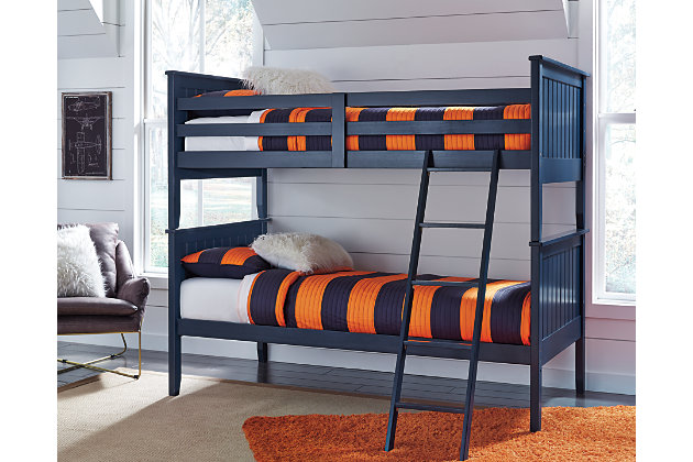 Leo Twin Bunk Bed With Mattress And, Baseball Bunk Bed