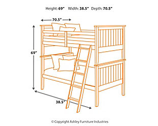 Leo Twin Bunk Bed With Mattress And, Ashley Furniture Leo Bunk Bed