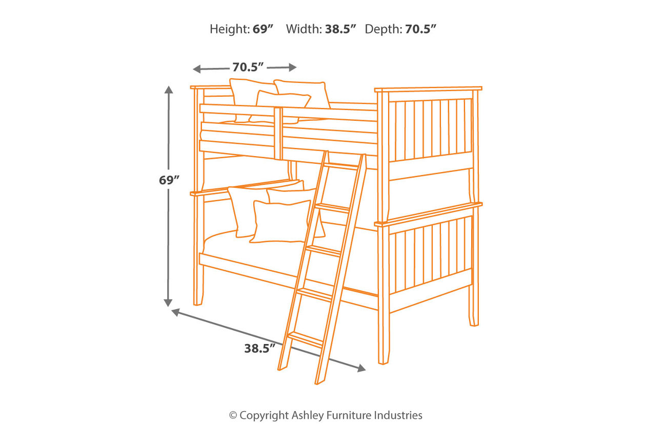 Lulu Twin Bunk Bed With Mattress And, Lulu Bunk Bed