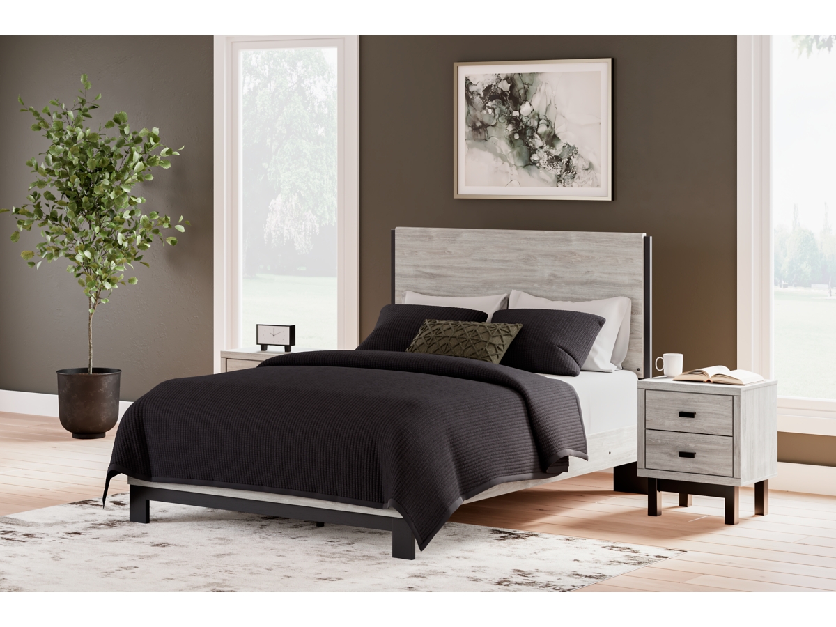 Vessalli Panel Headboard - Gray