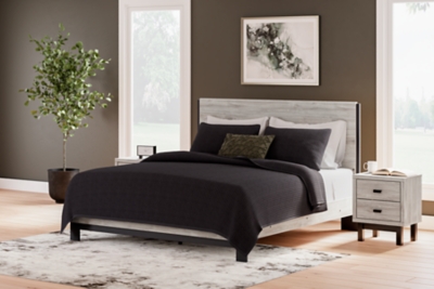 B1036B7 Vessalli King Panel Bed, Gray sku B1036B7