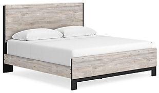 Vessalli King Panel Bed, Gray, large