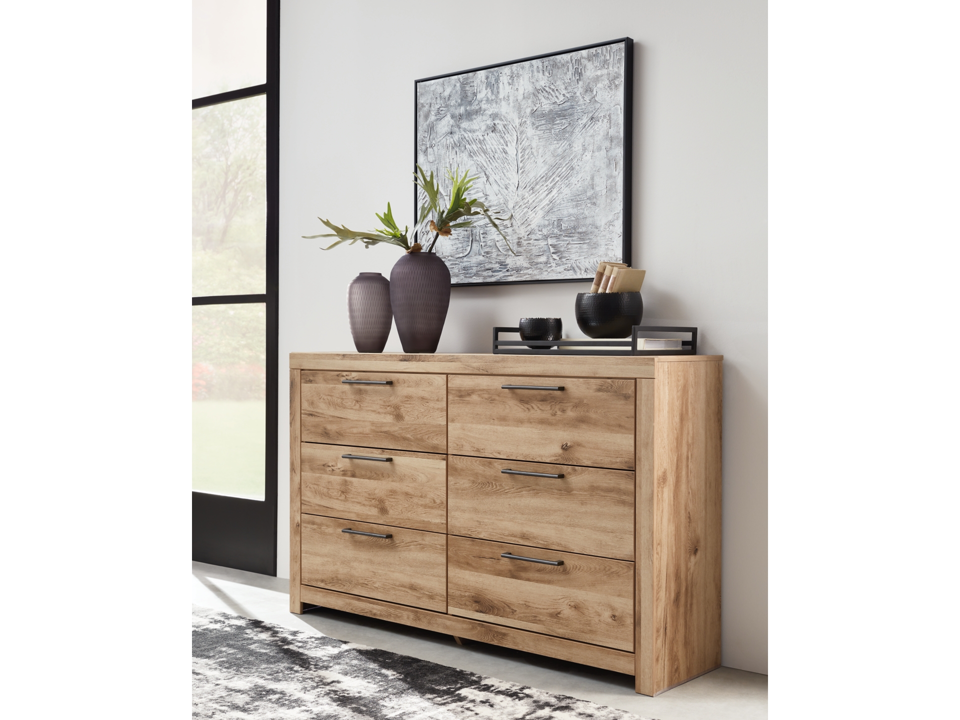 Image 3 of Hyanna King Panel Bed with 6 Storage Drawers
