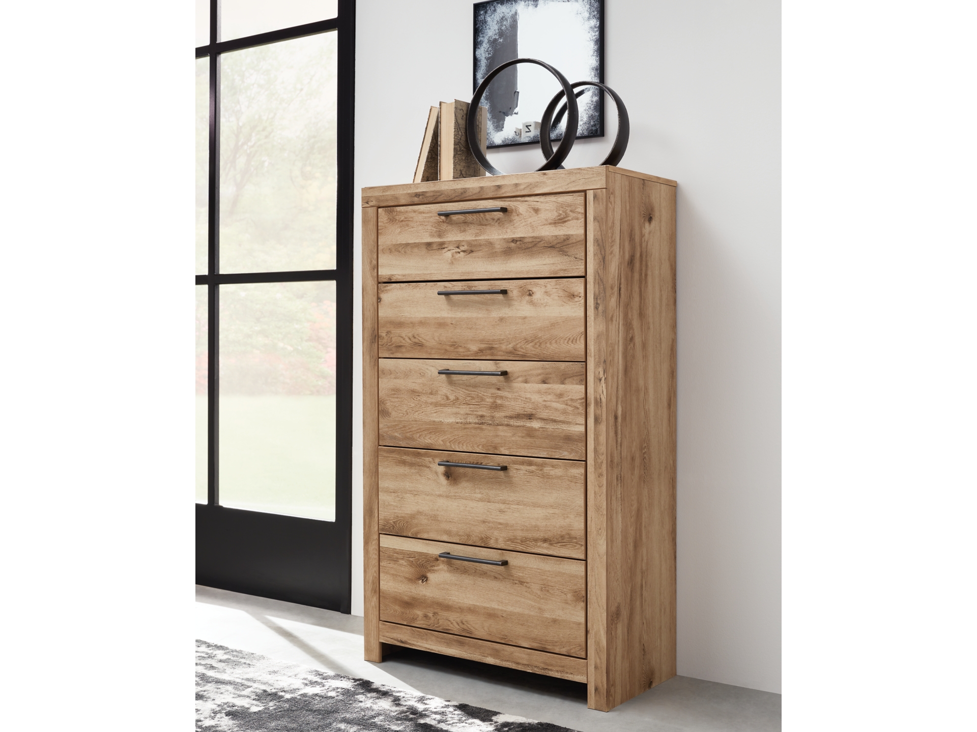 Image 4 of Hyanna King Panel Bed with 6 Storage Drawers