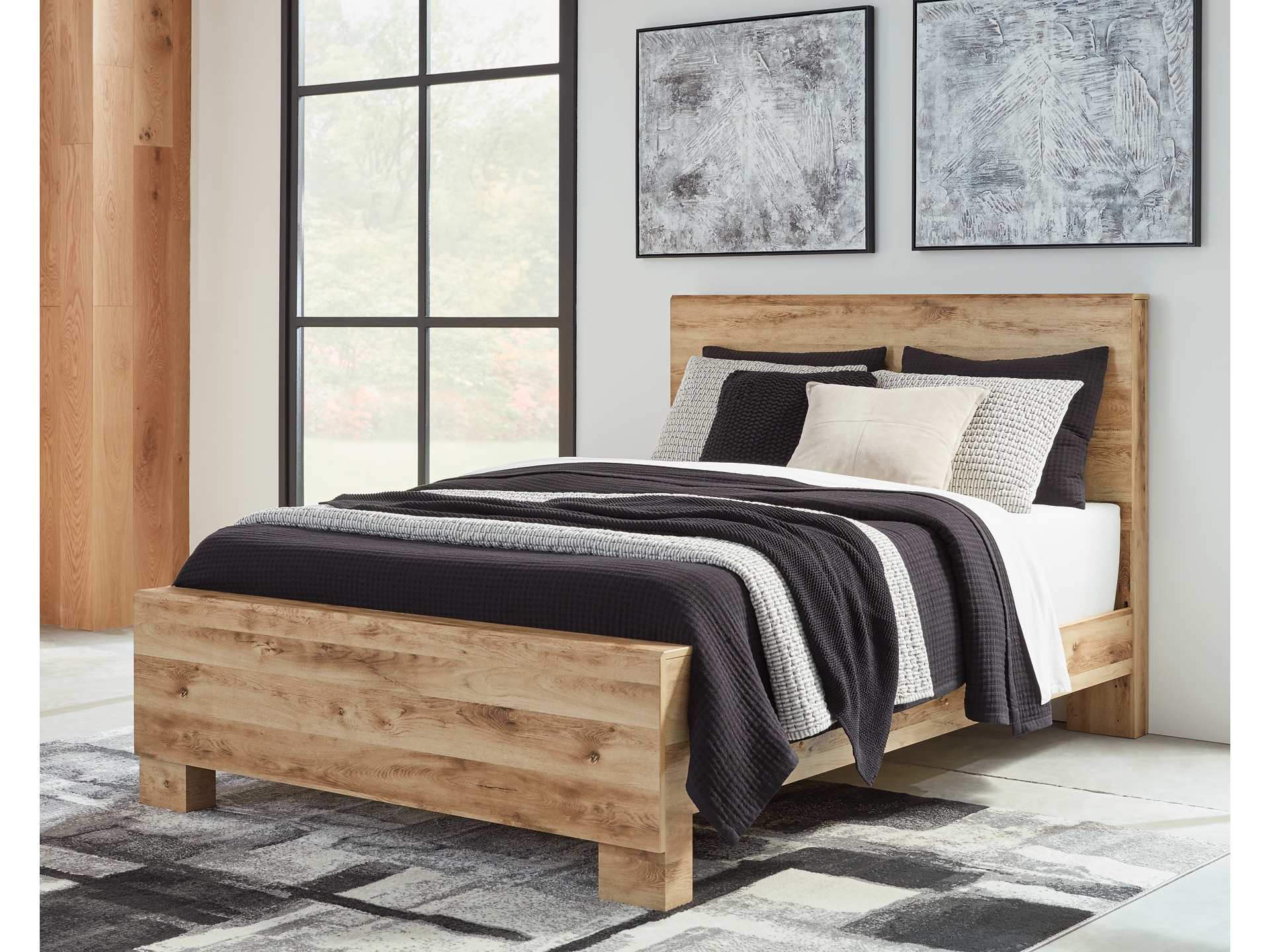 Image 2 of Hyanna King Panel Bed with 6 Storage Drawers