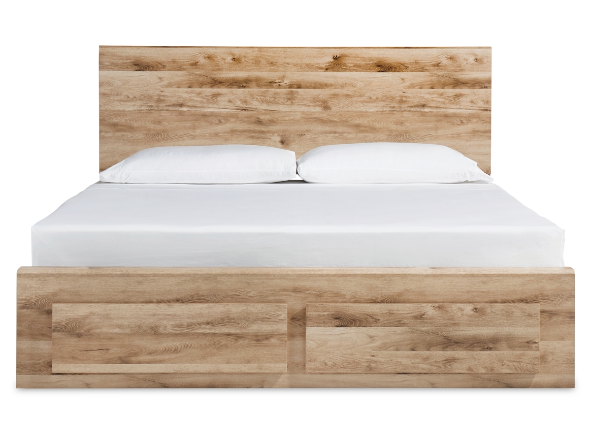 Hyanna King Panel Bed with 6 Storage Drawers | Ashley