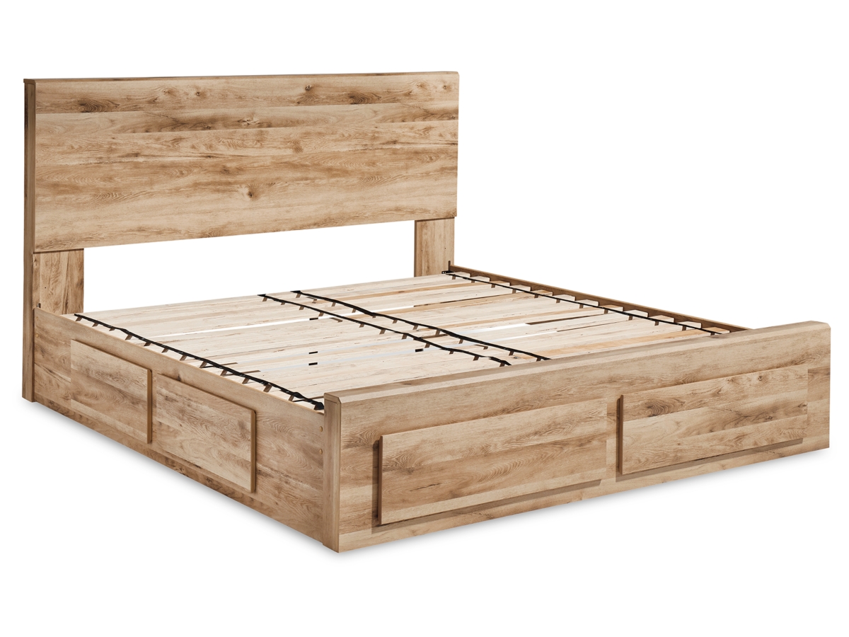 Hyanna King Storage Bed - Tan Brown