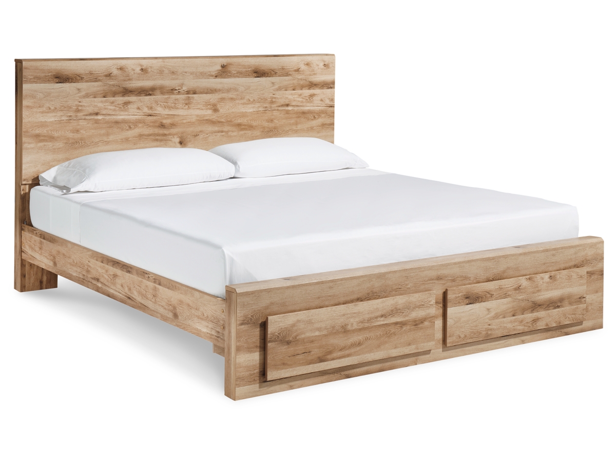 The Hyanna Tan Queen Panel Bed is available at Complete Suite Furniture,  serving the Pacific Northwest.