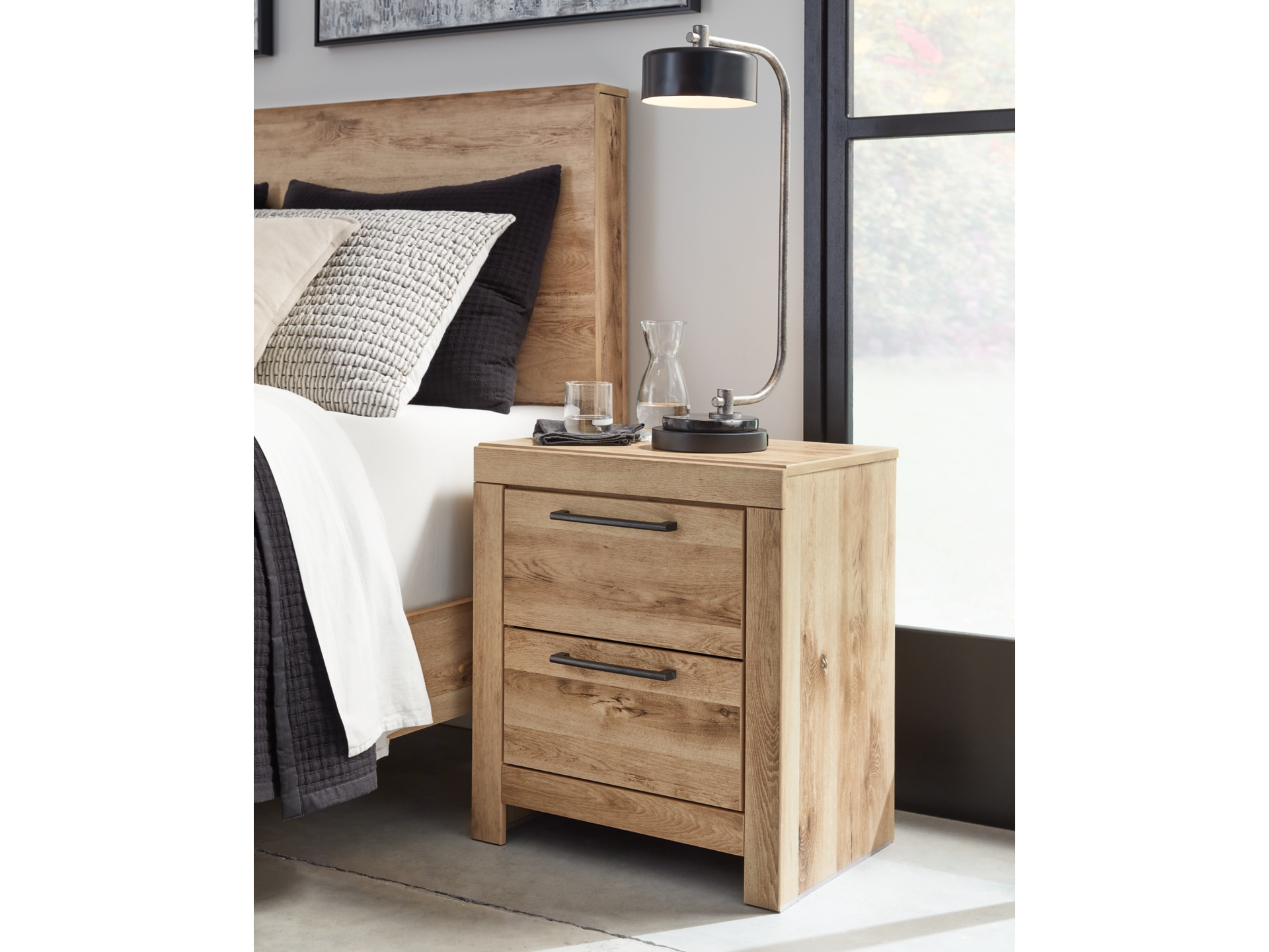 Image 5 of Hyanna King Panel Bed with 6 Storage Drawers