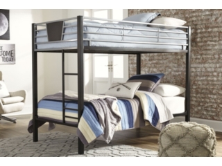 Dinsmore Twin Over Twin Bunk Bed with Ladder