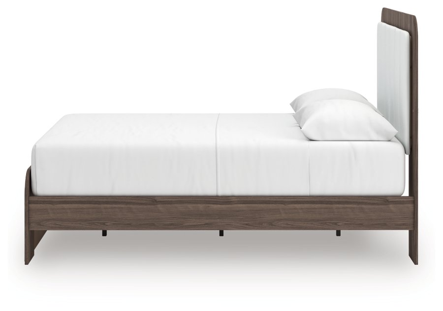 Cama Mazilar Queen tapizada con plataforma, cómoda y espejo - image 14