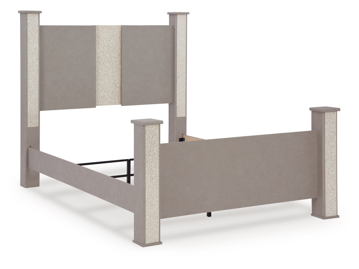 Surancha Poster Bed - Gray Surancha Poster Bed - Gray