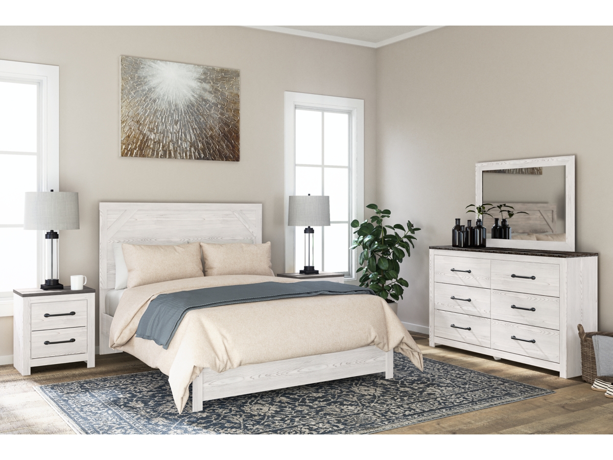 Gerridan Nightstand - White/Gray