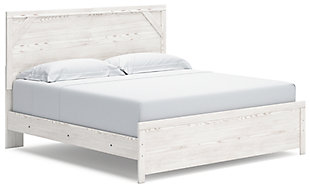 Gerridan King Panel Bed, White/Gray, large