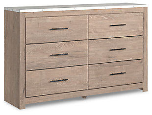 Senniberg Dresser, Light Brown/White, large