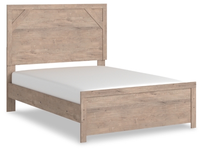 APK-B1191-FB Senniberg Full Panel Bed, Light Brown/White sku APK-B1191-FB