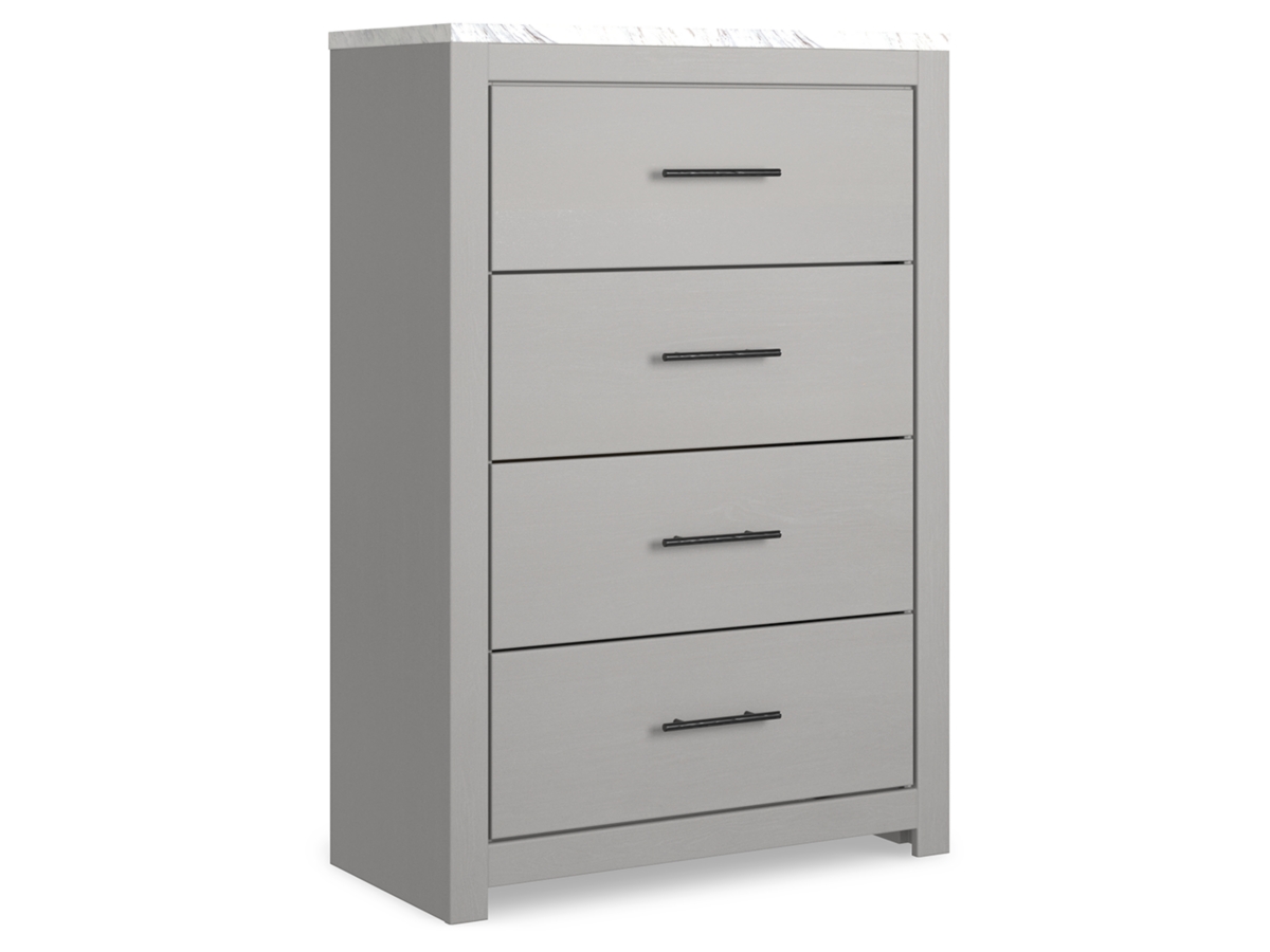 Cottonburg Chest - Light Gray/White