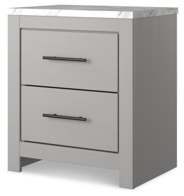 Cottonburg Nightstand, Light Gray/White, rollover