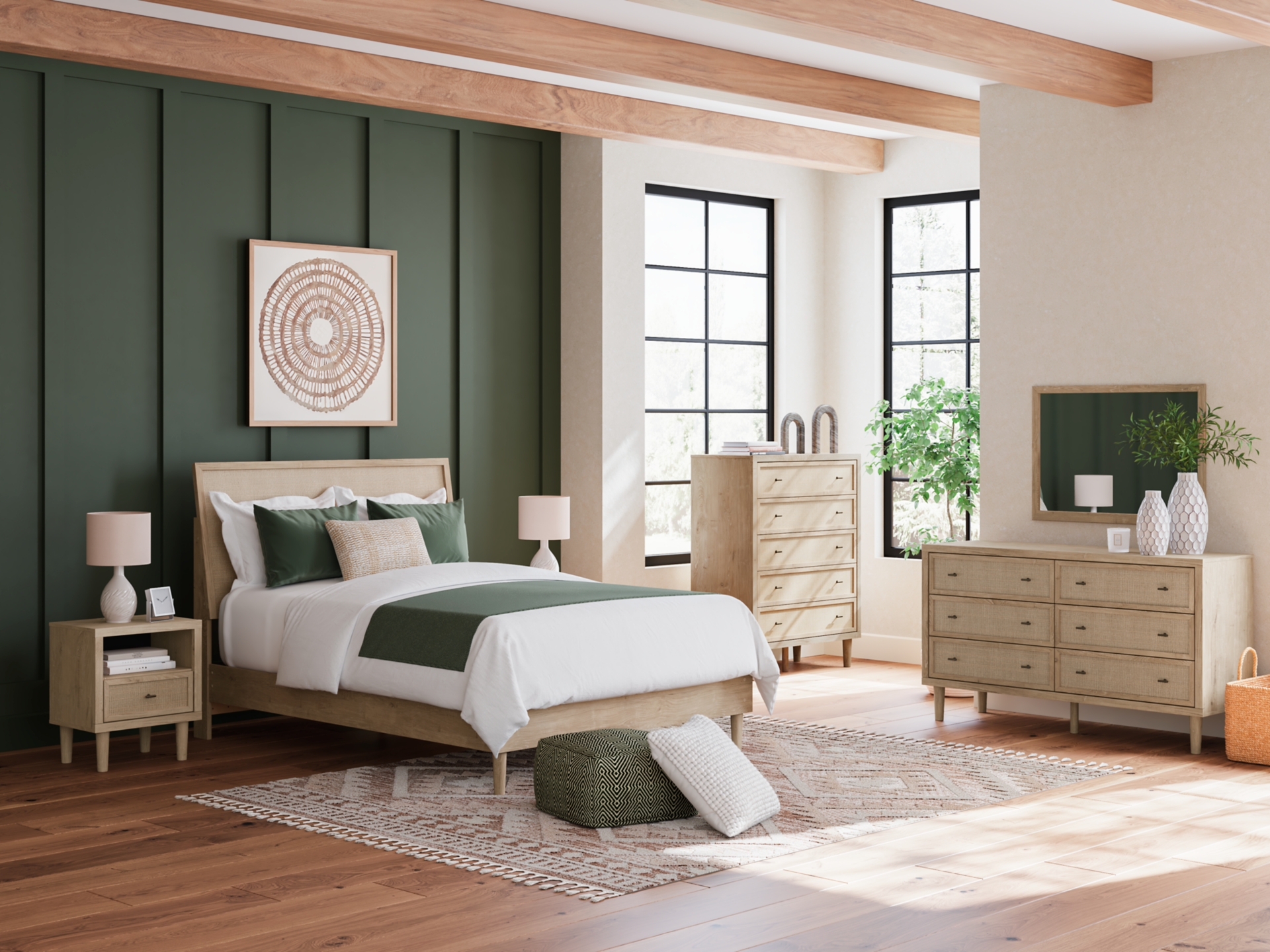 Cielden  Panel Bed group Two-tone 