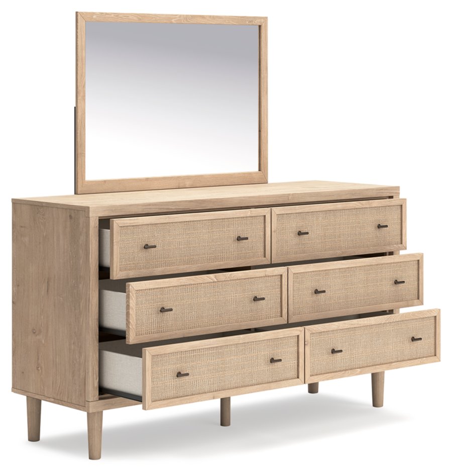 Cama doble, cómoda y espejo Cielden - image 4