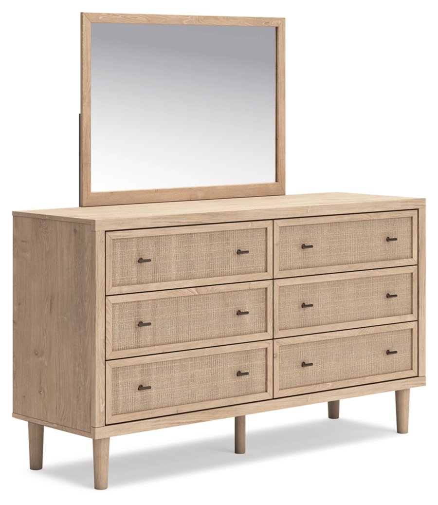 Cama doble, cómoda y espejo Cielden - image 3
