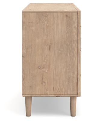 Cielden King Panel Headboard with Mirrored Dresser, Chest and 2 Nightstands