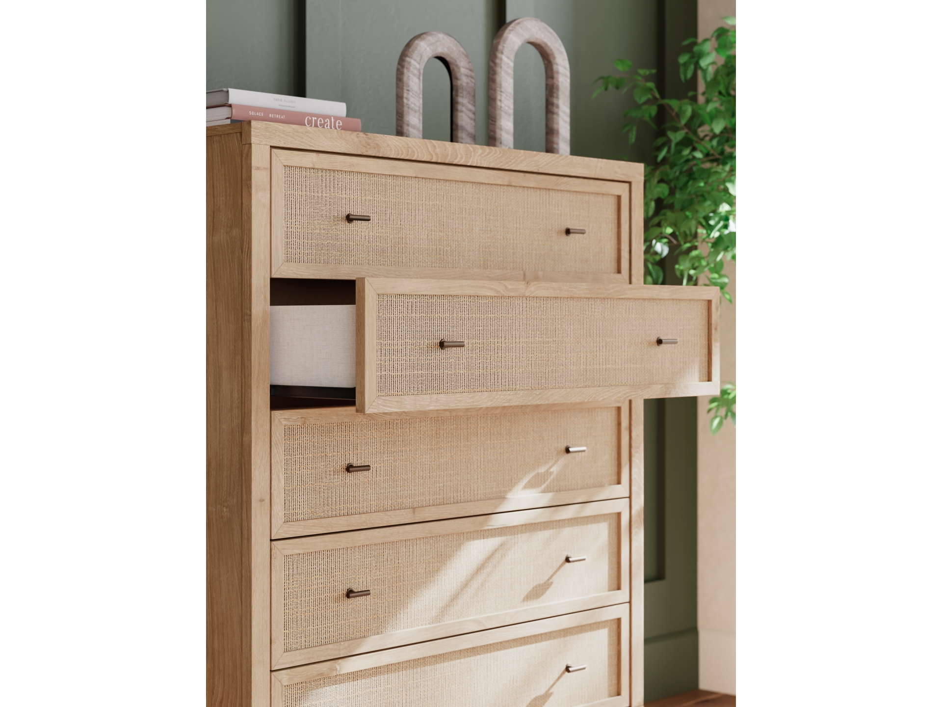 Image 5 of Cielden  Panel Bed group Two-tone 