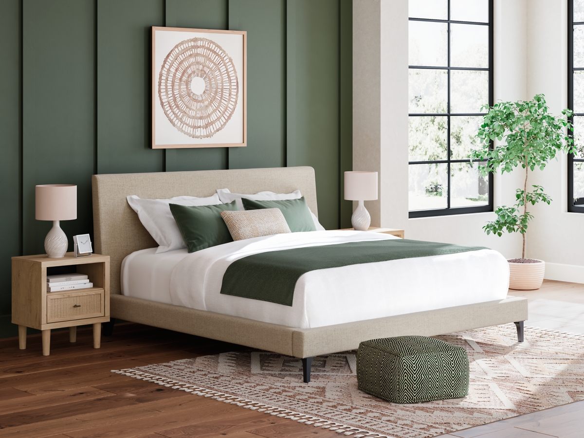 Cielden King Upholstered Bed with Roll Slats | Ashley Cielden King Upholstered Bed with Roll Slats | Ashley