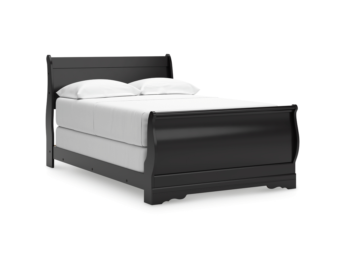 Huey Vineyard Sleigh Bed - Black Huey Vineyard Sleigh Bed - Black