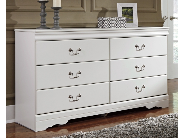 6 drawer white dresser Homfa 6 Drawer White Double Dresser for Bedroom, Gold Handle Drawer Ch –  myhomfa main image 0