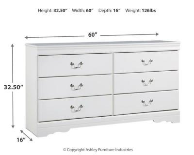 Anarasia Dresser, White, large