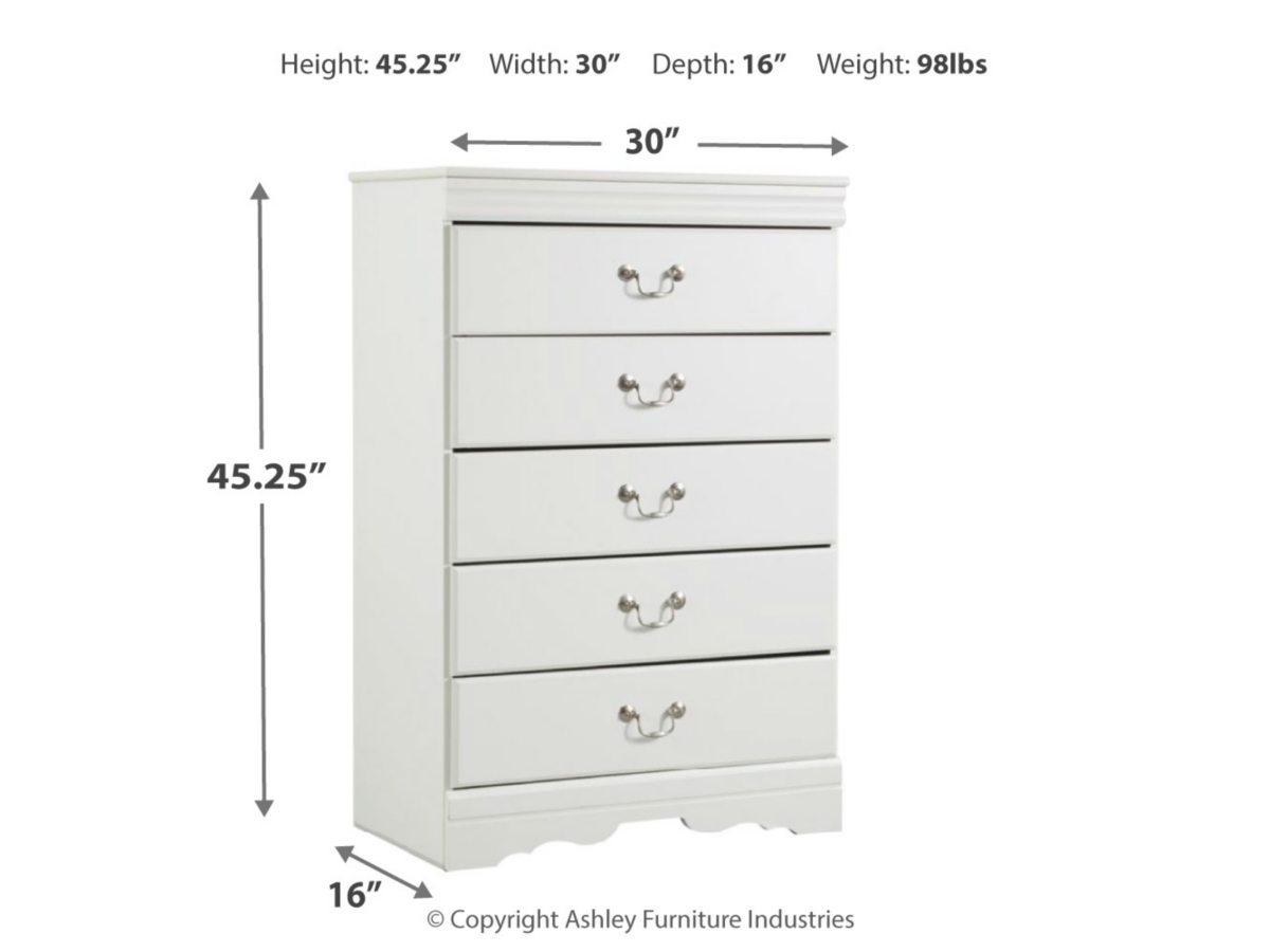 Anarasia Chest - White