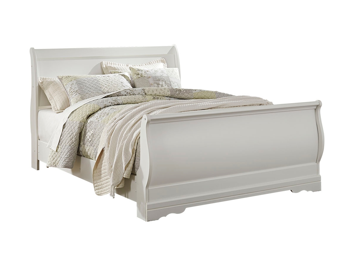 Anarasia Queen Sleigh Bed - White