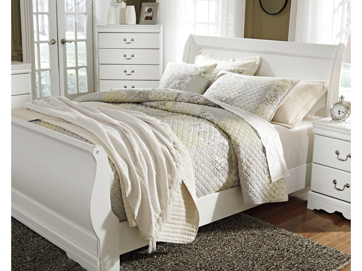 Anarasia Queen Sleigh Headboard - White