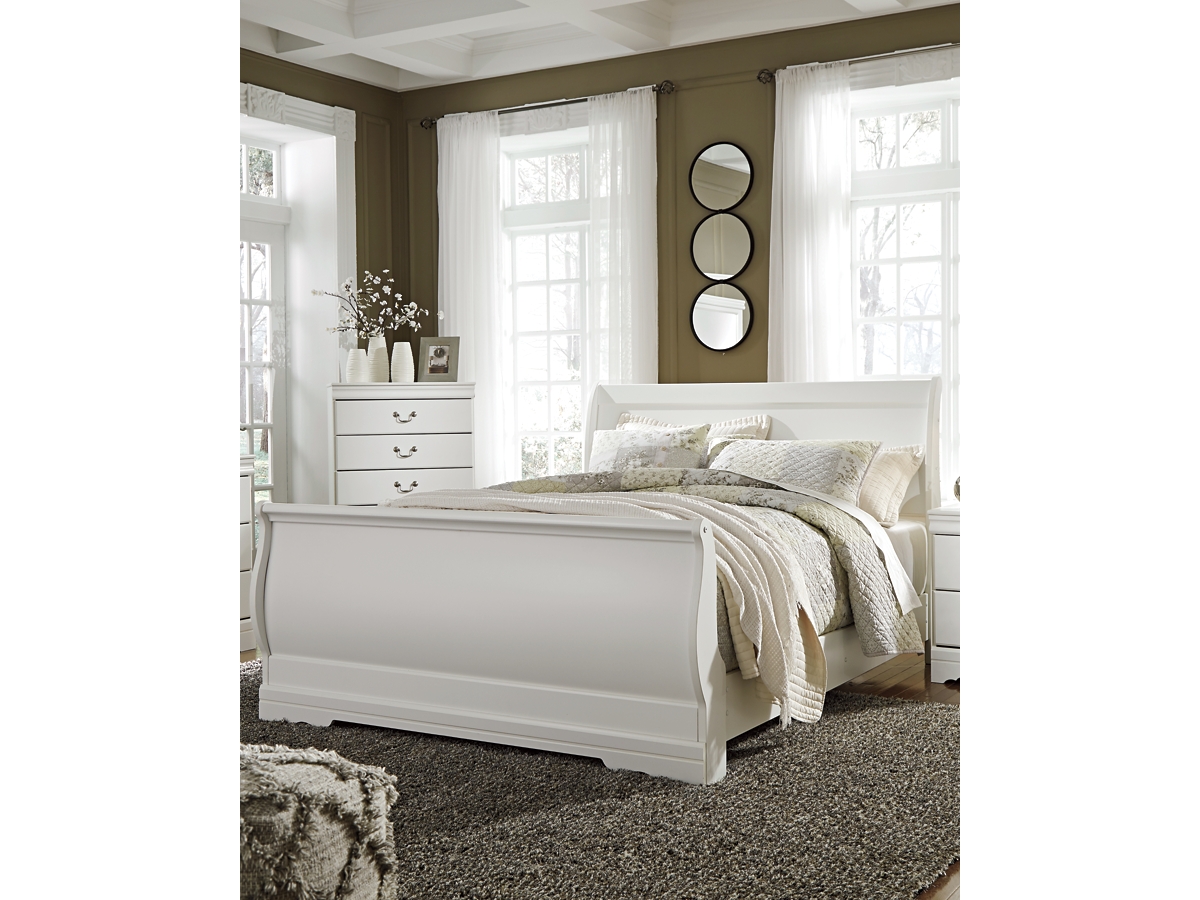 Anarasia Queen Sleigh Headboard - White