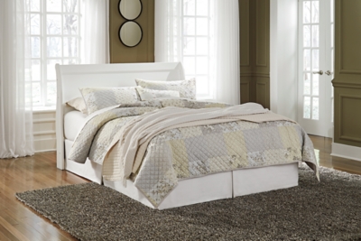 B129-77 Anarasia Queen Sleigh Headboard, White sku B129-77