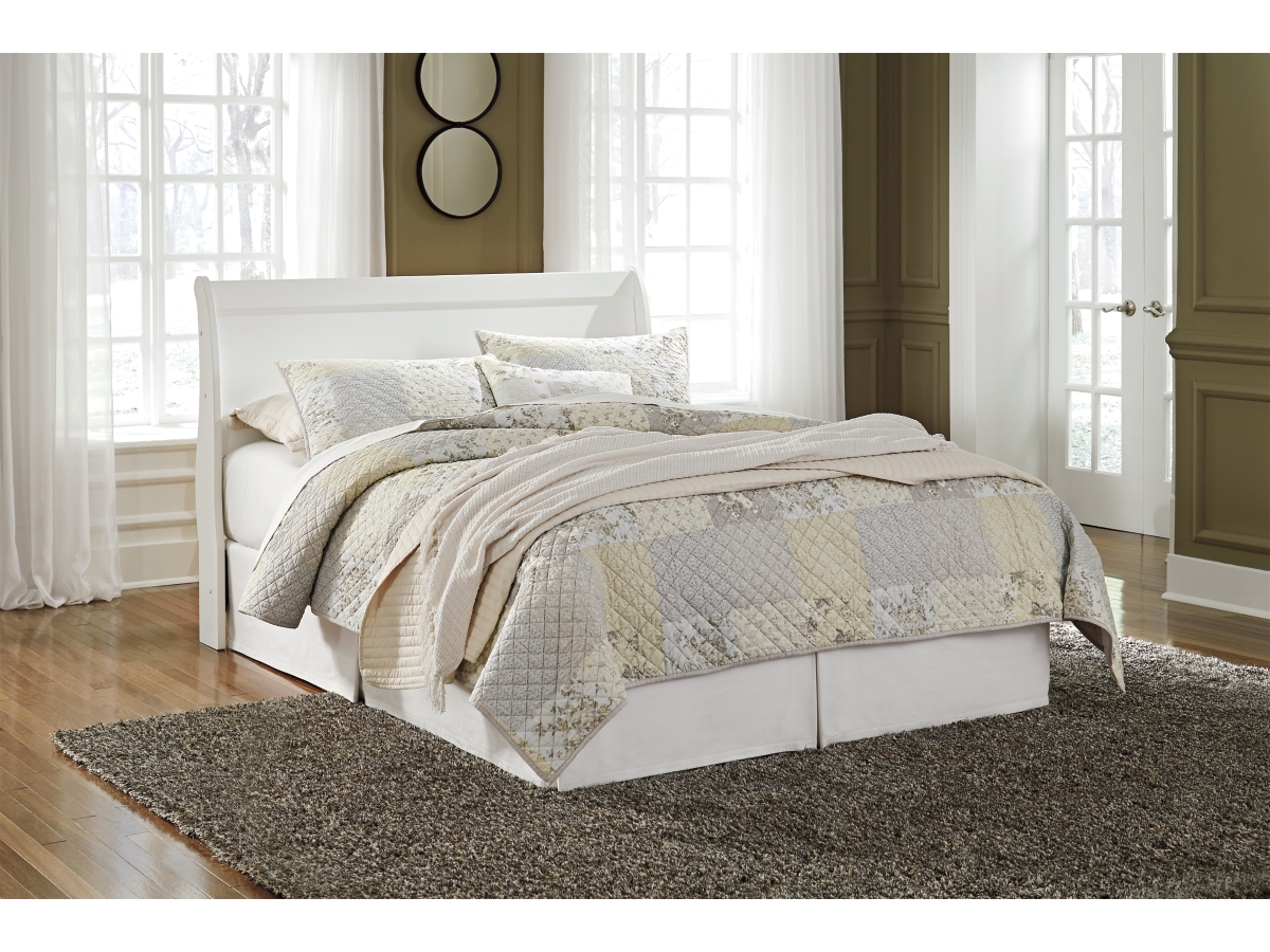 Anarasia Queen Sleigh Headboard - White