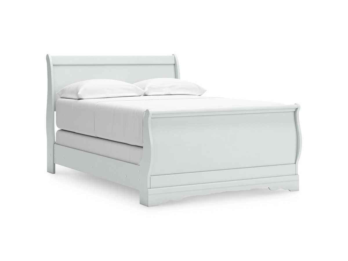 Anarasia Sleigh Bed - White