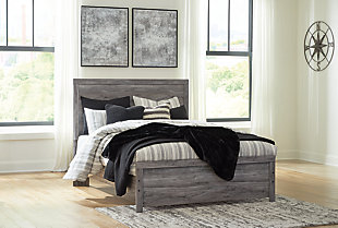 Bronyan Queen Panel Bed, Dark Gray, rollover