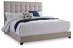 Dolante Queen Upholstered Bed, Beige, large