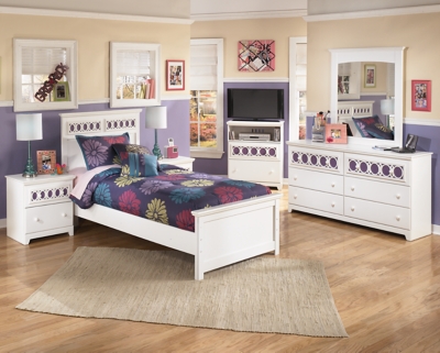 Ashley white twin clearance bed