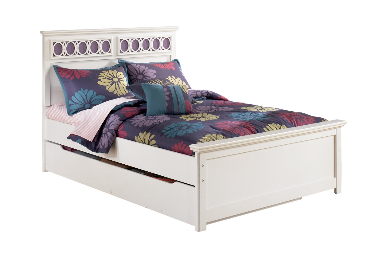 Zayley Full Panel Bed With Storage, Zayley Full Bookcase Bed