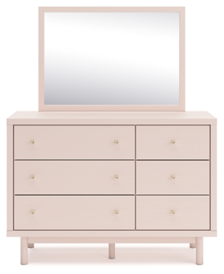Wistenpine Twin Upholstered Panel Bed with Mirrored Dresser, Chest and Nightstand