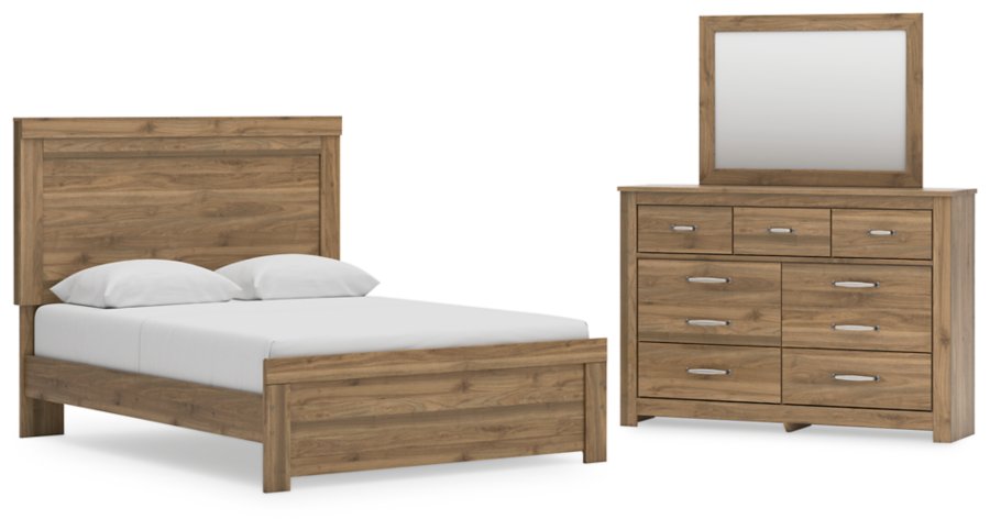 Zanbrook Queen Panel Bed, Dresser and Mirror - image 1