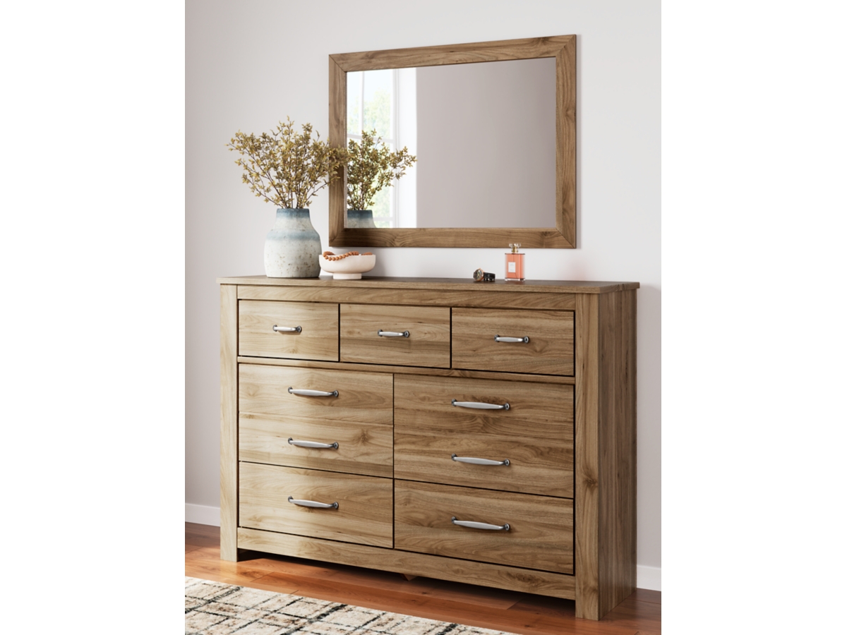 Zanbrook 7 Drawer Dresser and Mirror | Ashley