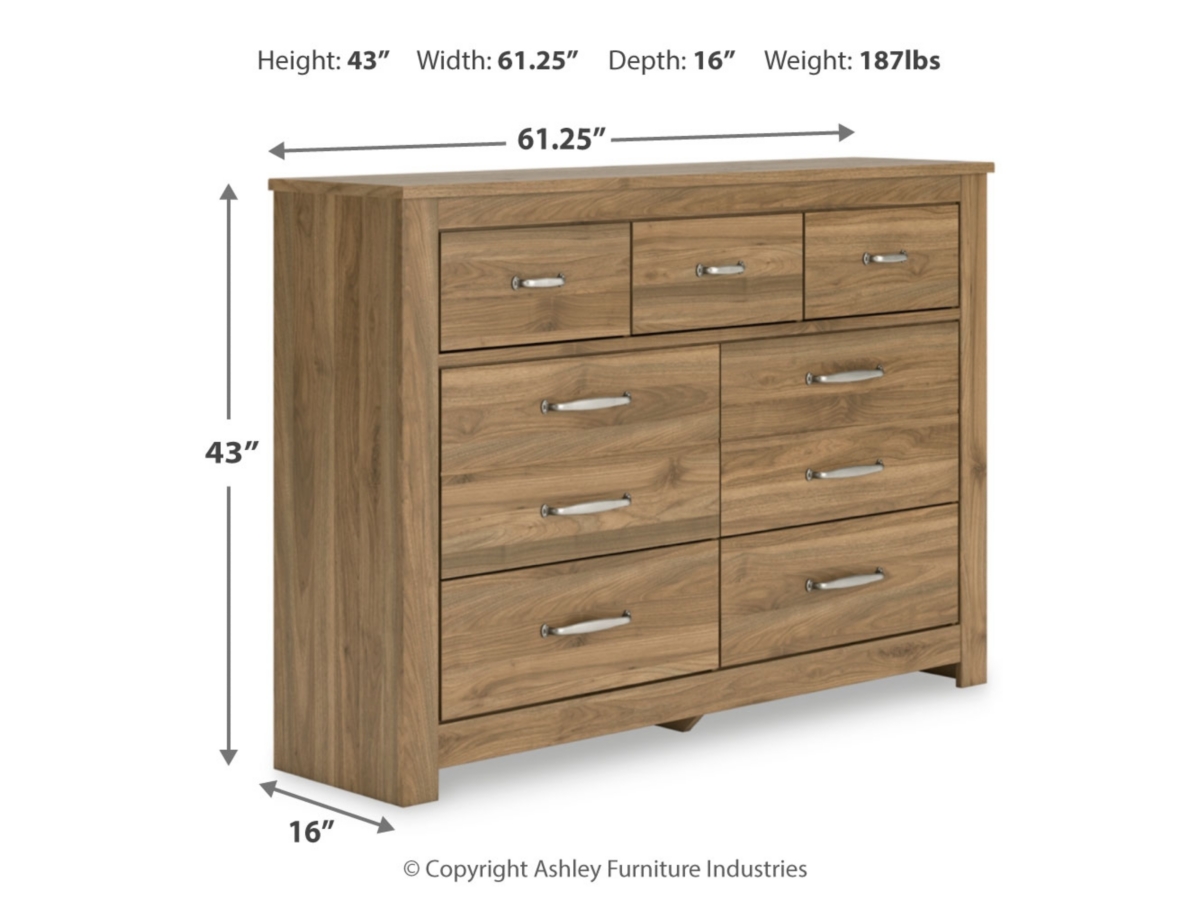 Zanbrook King Panel Bed with Dresser | Ashley