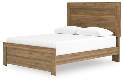 Zanbrook Queen Panel Bed, Brown, large